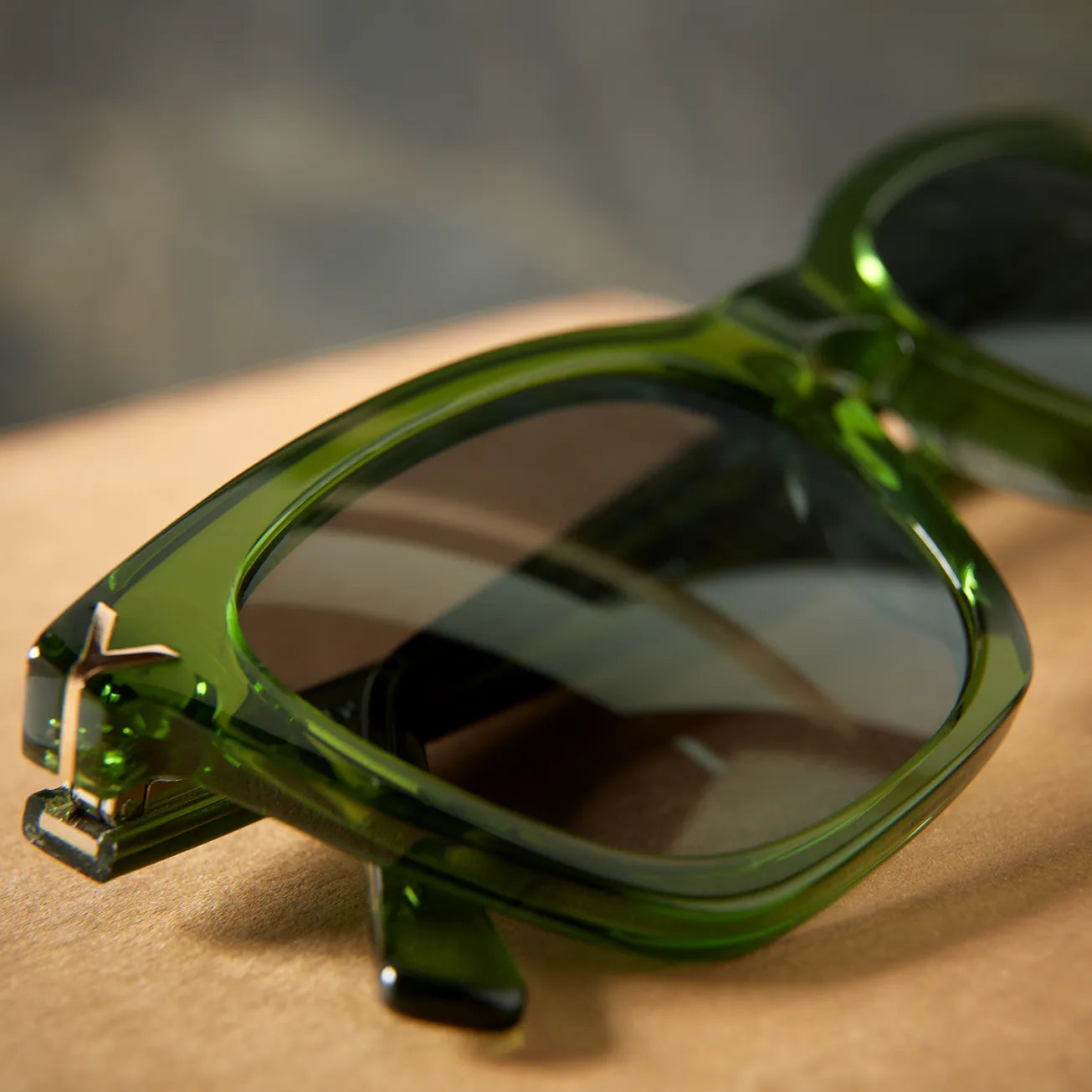 Green plastic sunglasses shop